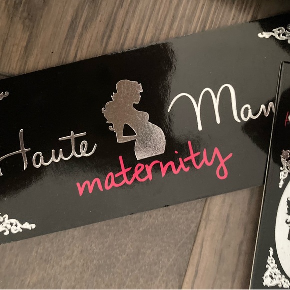 Maternity Stretch Belly Dark Blue Navy Elastic Skinny Leggings Tights Pants - Picture 5 of 5